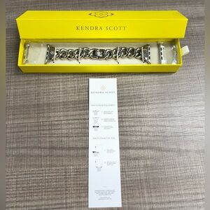 NIB Kendra Scott silver Apple Watch band